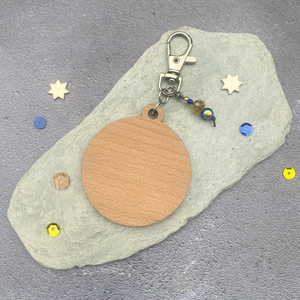 Happy Moon Keyring