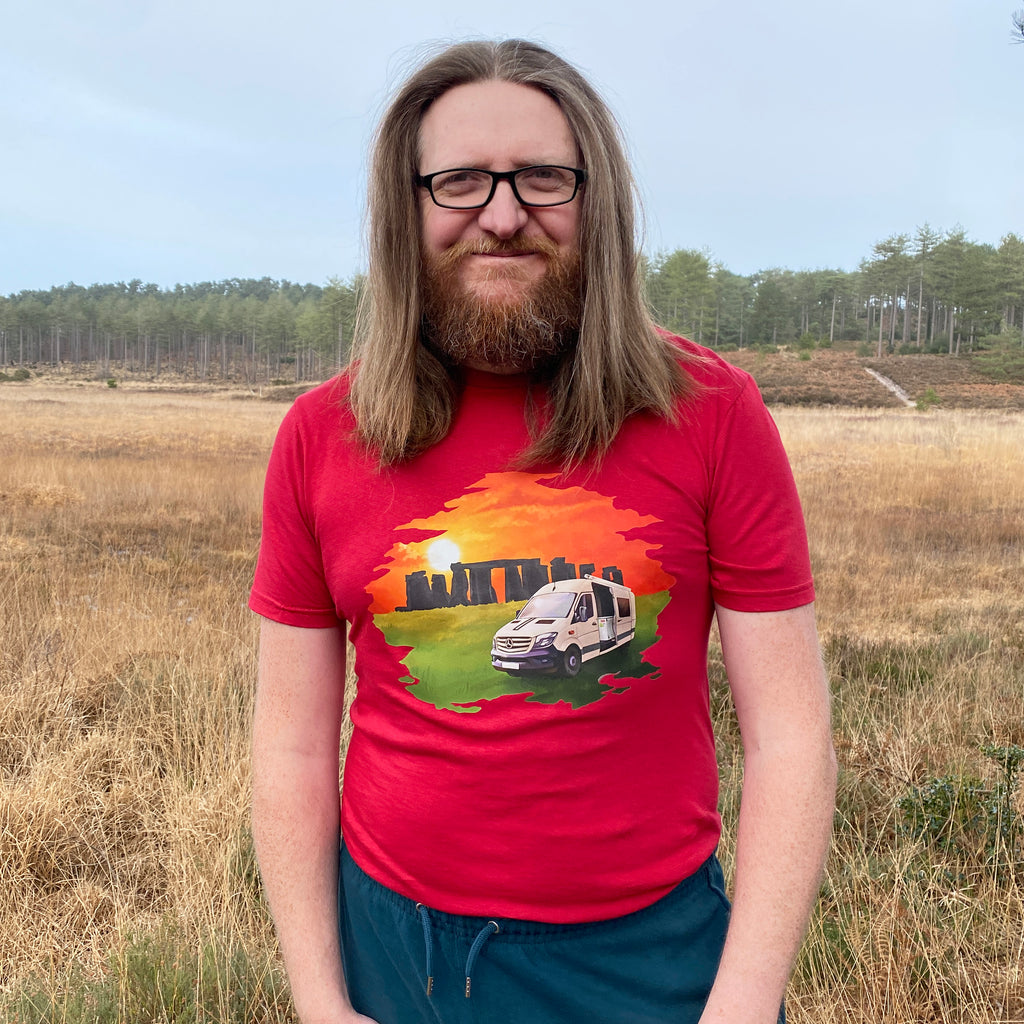 Sunset Stones Camper T Shirt