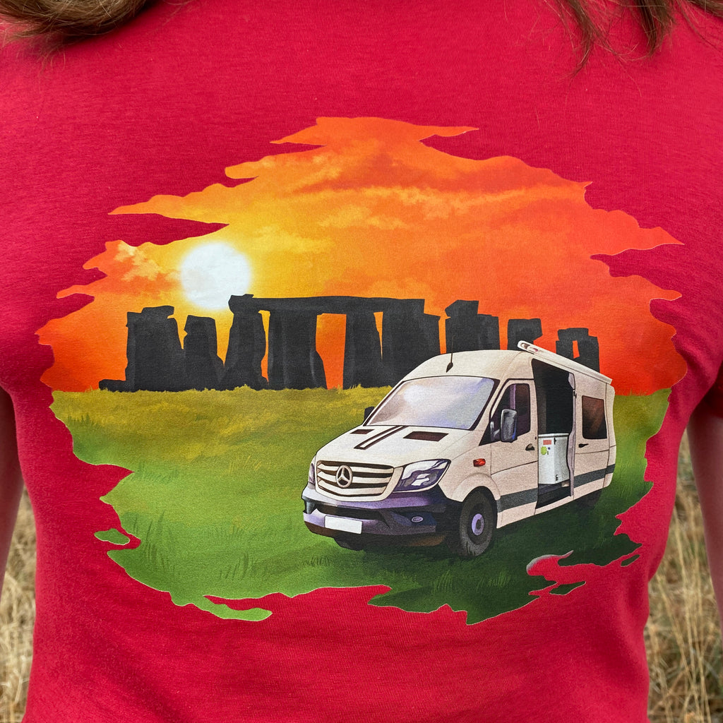 Sunset Stones Camper T Shirt