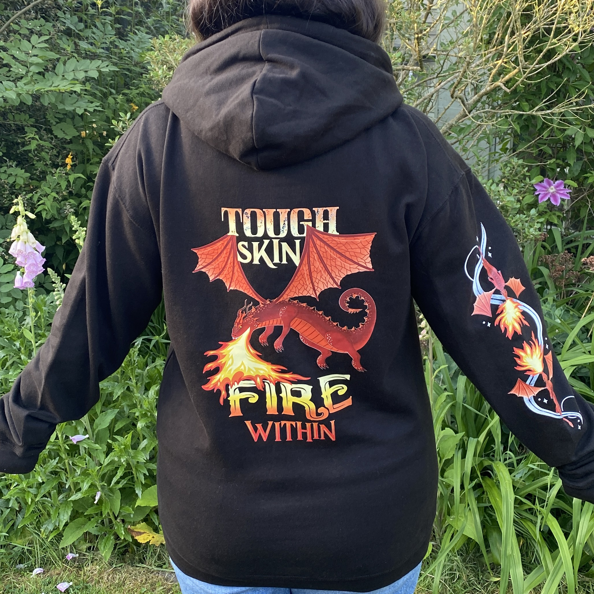 Tough Skin Fire Within Dragon Hoodie