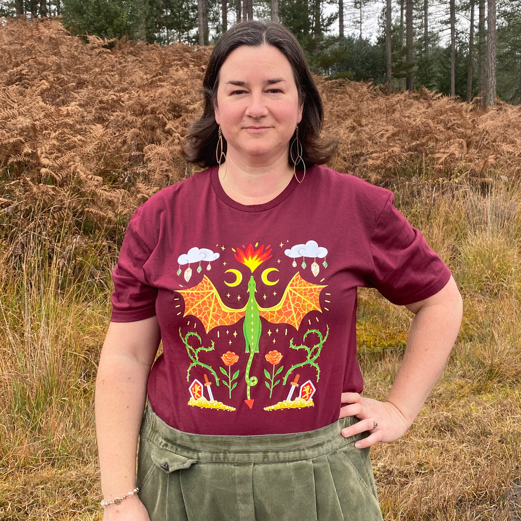 Dragon Pattern T Shirt