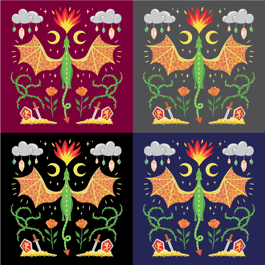 Dragon Pattern T Shirt