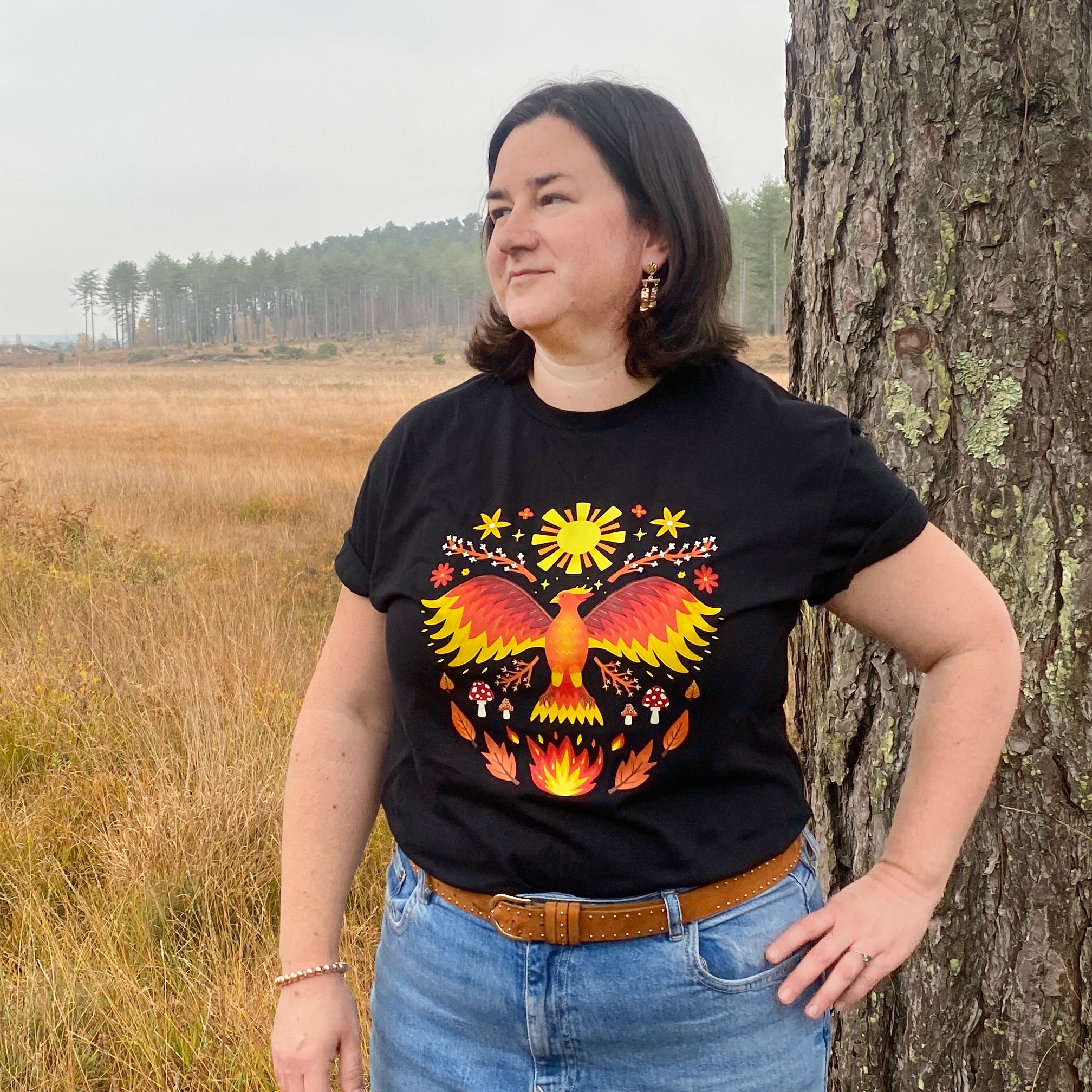 Phoenix Pattern T Shirt