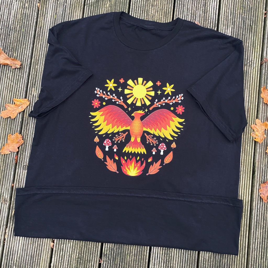 Phoenix Pattern T Shirt