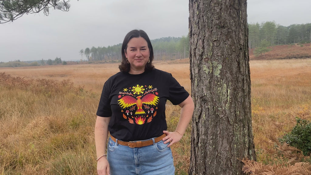 Phoenix Pattern T Shirt