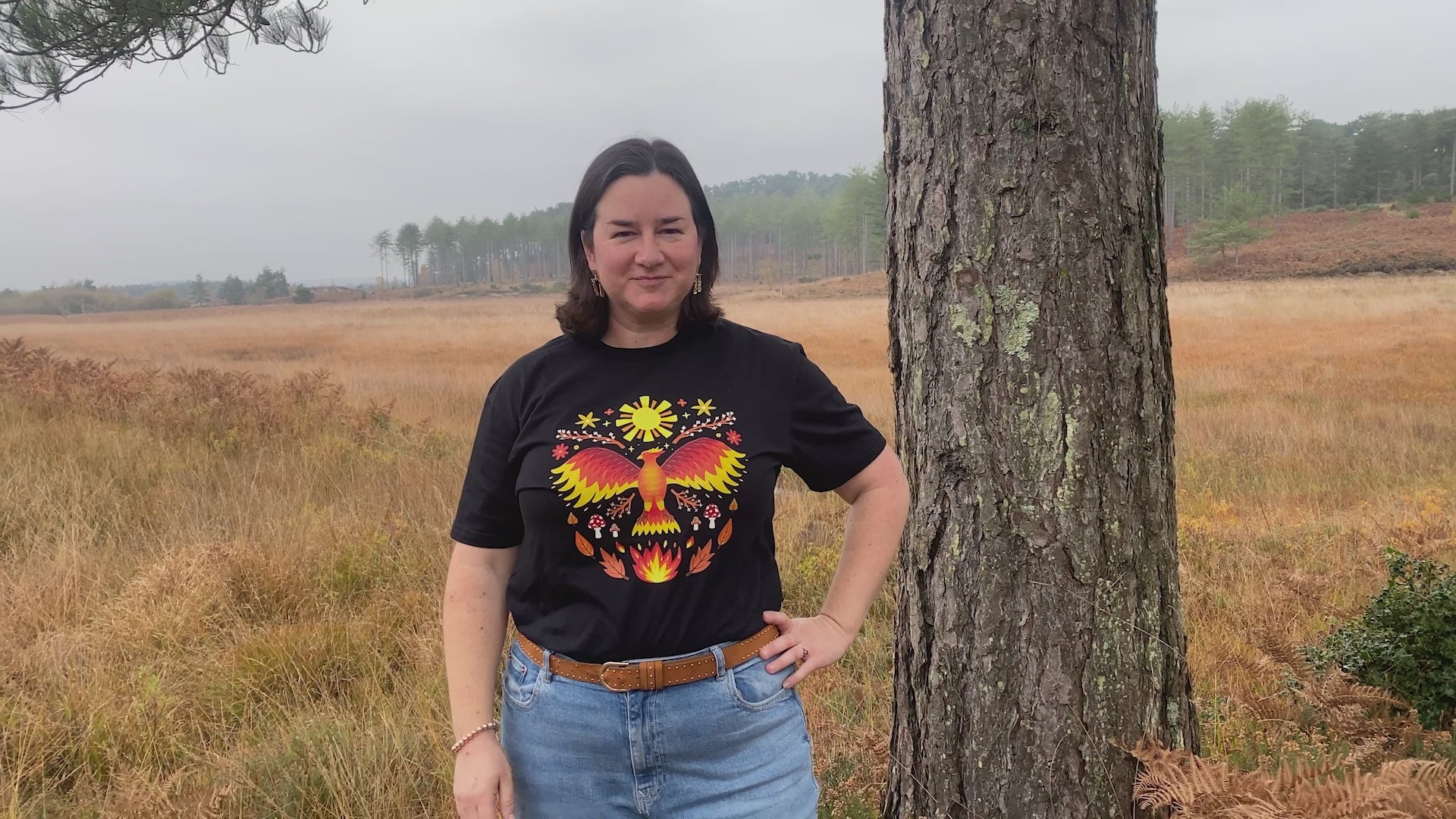 Phoenix Pattern T Shirt