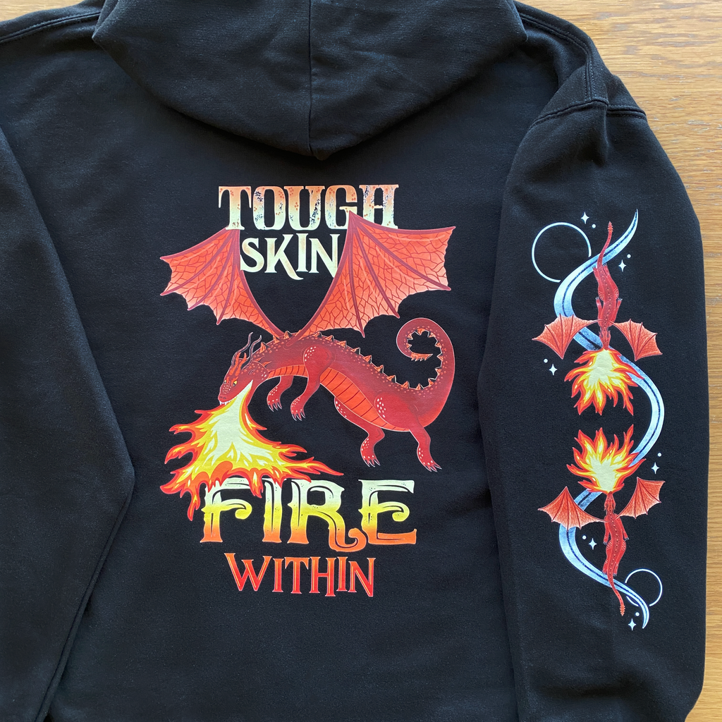 Tough Skin Fire Within Dragon Hoodie